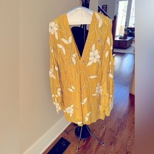 Free people couture embroidered and beaded mini dress